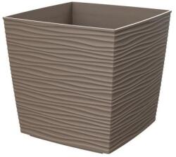 Gardino FINESA Virágcserép, 25×25 cm, 23 cm magas, mokka (MAT38083)