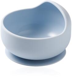 BabyOno Siilicone Plate 6m+ szilikon tálka tapadókoronggal Blue