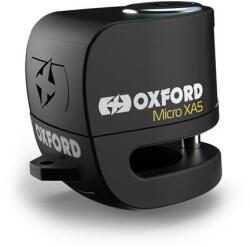 OXFORD Micro XA5 Féktárcsa zár (integrált riasztó, fekete, csapszeg átmérő 5, 5 mm)