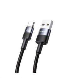 USAMS Usasm SY series USB - Type-C 18W kábel 120 cm fekete (SJ718USB01)