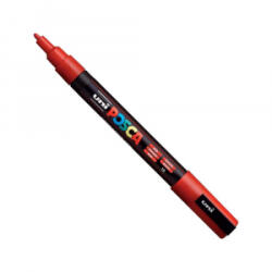 uni Dekormarker 0, 9-1, 3mm, Posca PC-3M piros (2UPC3MP)