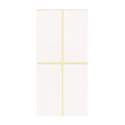  Etikett címke, 40x80mm, 15 lap, 4 címke/lap (ISCIN4080) (ISCIN4080)