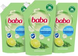 Baba Triopack Antibacterial Liquid Soap Refill Lime 500 ml (8720181109218x3bun)