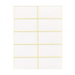  Etikett címke, 25x50mm, 6 lap, 10 címke/lap (ISCIN5025) (ISCIN5025)
