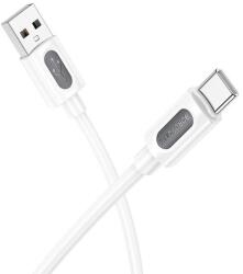 BOROFONE Cablu alimentare si date Borofone BX114, Fast Charging, USB la USB Type-C 3A, 1m, Alb