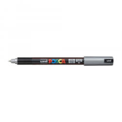 uni Dekormarker 0, 7-1mm, , Posca PC-1MR ezüst (2UPC1MRE)