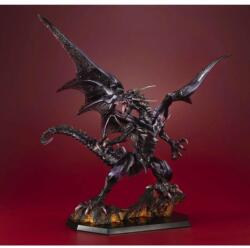  Yu-Gi-Oh! Párbaj Szörnyek Műalkotások Szörnyek PVC szobor Vörös szemek Fekete Sárkány Holografikus kiadás 32 cm (MEHO83951)