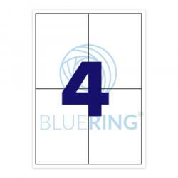 Bluering Etikett címke, 105x148mm, 100 lap, 4 címke/lap