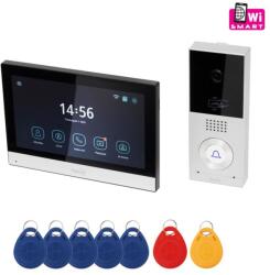 Somogyi Elektronic DPV SMART video kaputelefon, 7" érintőképernyő, IP65, AHD kamera, mozgásérzékelő, RFID, bővíthető, InterCom, Smart Life, Tuya Smart (177918)