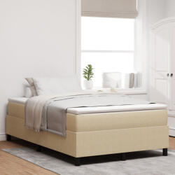 vidaXL Boxspring ágy matraccal világos zöld szürke kis dupla kordbársony szövet (VD3337456)