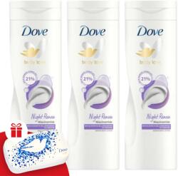 Dove Night Renew Testápoló 3x400ml + Ajándék Manikűr készlet