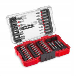 Einhell Set 42 biti 25 mm, biti 50 mm, suport magnetic, cheie tubulara, suport pentru biti cu schimbare rapida, cutie depozitare (13442731) - 24mag