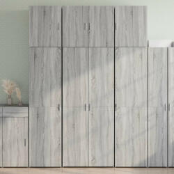 vidaXL szürke sonoma színű szerelt fa magasszekrény 80 x 42, 5 x 249 cm (VD3281369)