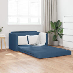 vidaXL Földi Kanapéágy 2 az 1-ben Kék 124x71x78 cm Szövet (VD4106698)