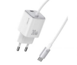 USAMS CC264 JC MINI Type-C hálózati töltő 30W fehér (CC264TC02) (CC264TC02)