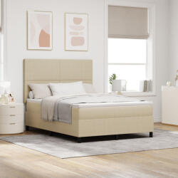 vidaXL Box Spring Ágy Matraccal Világos Zöld Szürke 160x200 cm Kordbársony Szövet (VD3337566)