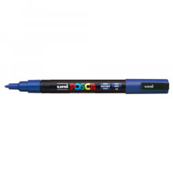 uni Dekormarker 0, 9-1, 3mm, Posca PC-3M kék (2UPC3MK)