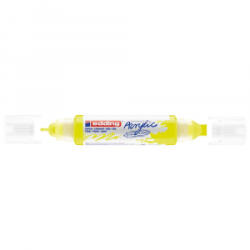 edding Akril marker 2-3mm, és 5-10mm, 3D kétvégű 5400 neon sárga (7580247000) (7580247000)