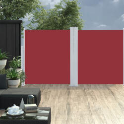 vidaXL piros behúzható oldalsó napellenző 160 x 600 cm (VD317999)