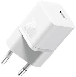 Baseus GaN5 Mini hálózati gyorstöltő 20W, USB Type-C, fehér (CCGN050102)