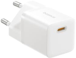 Baseus GaN5 Mini hálózati gyorstöltő 25W, USB Type-C, fehér