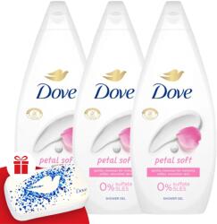 Dove Petal Soft Krémtusfürdő 3x720ml + Ajándék Manikűr készlet