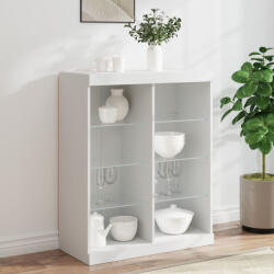 vidaXL fehér tálalószekrény LED-világítással 81 x 37 x 100 cm (VD836714)