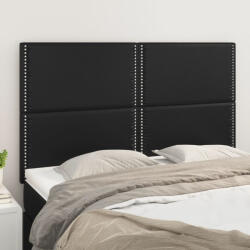 vidaXL 4 db fekete műbőr fejtámla 72 x 5 x 78/88 cm (VD3116282)