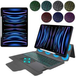 Techsuit Billentyűzet burkolat iPad Pro 12.9 (2018/2020/2021/2022) / Air 13 (2024) - Techsuit KeyTab Pro - fekete (KF2326444)