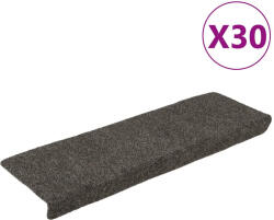 vidaXL 30 db antracitszürke öntapadó lépcsőszőnyeg 65x21x4 cm (VD3365699)