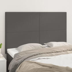 vidaXL 4 db szürke műbőr fejtámla 72 x 5 x 78/88 cm (VD3116146)
