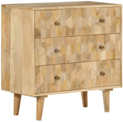 vidaXL tömör mangófa fiókos szekrény 70 x 35 x 70 cm (VD358184)