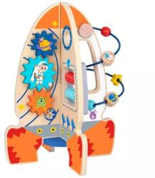 Tooky Toy Tooky Toy: 3D образователна дъска с форма на ракета, дърво (TK333)