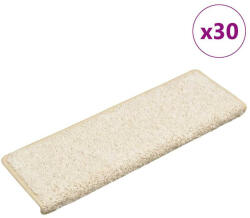 vidaXL 30 db fehér lépcsőszőnyeg 65 x 21 x 4 cm (VD3365831)