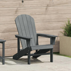 vidaXL Adirondack szék Világosszürke 74x82x91 cm HDPE (VD42006624)