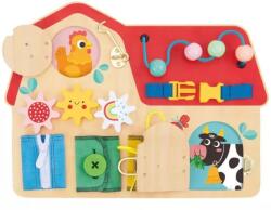 Tooky Toy Tooky Toy: Дъска за игра във форма на къща с животни (TH642)