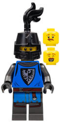 LEGO® Minifigurák Black Falcon - férfi lovag fekete sisakban, két arccal cas576 (cas576)