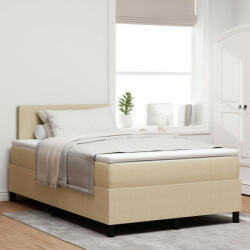vidaXL Box Spring Ágy Matrac Közönséges Zöld Szürke Kis Kétszemélyes Kordbársony (VD3337506)