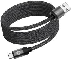 Mobile Origin Mobil eredetű mágneses szabadalmaztatott töltő- és adatátviteli kábel, USB/USB-C, 27 W, 1 m, fekete (MC2-USBA-1M-BLK)