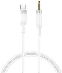 XO NB-R279B USB-C - 3, 5 mm audio kábel (Fehér) - 1, 0 m