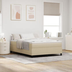 vidaXL Boxspring Ágy Matraccal Világos Zöld Szürke 140x200 cm Kordbársony (VD3337466)