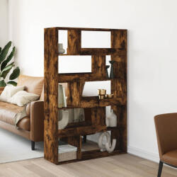 vidaXL füstös tölgy színű szerelt fa könyvespolc 100 x 33 x 156, 5 cm (VD3309343)
