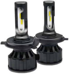 2 db H4 LED izzó, Canbus, 120W, hibamentes, 12000LM, hűvös fehér fény, 2 db H4 LED izzó, 120W, hibamentes, 12000LM, hideg fehér fény (DR8-203-023)