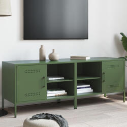 vidaXL 2 db olívazöld acél TV-szekrény 68 x 39 x 50, 5 cm (VD843003)