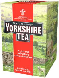 Taylors of Harrogate Klasszikus Yorkshire fekete tea, Taylors of Harrogate, 20 db egyenként csomagolt zacskó, 62, 5 gr