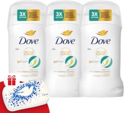 Dove Advanced Care Go Fresh Pear Scent Izzadásgátló Stift 3x50ml + Ajándék Manikűr készlet