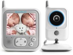 Techsuit Vezeték nélküli babafigyelő, hőmérséklet érzékelő, LCD kijelző, éjjellátó - Techsuit (VB607) - fehér (KF2335498)