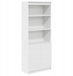 vidaXL Magas szekrény, fehér, 70x35x180 cm, fa anyag (3328471)
