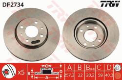 TRW Disc frana fata TRW DF2734
