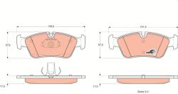 TRW Set placute frana fata TRW GDB1348